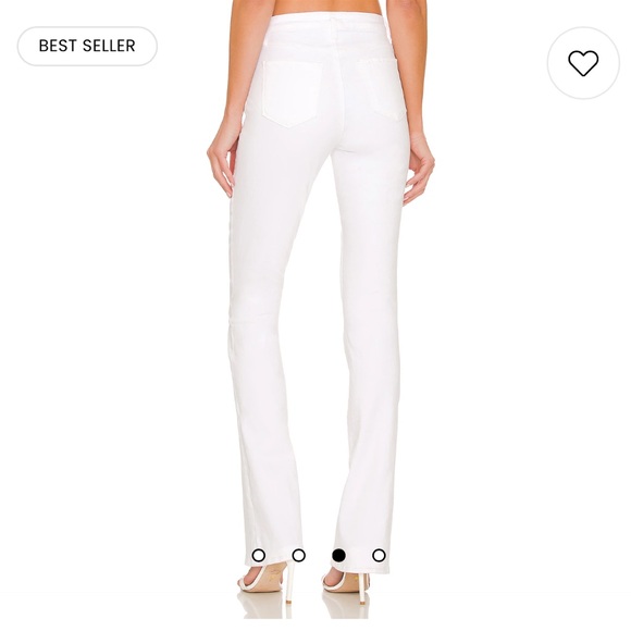 L'AGENCE Selma High Rise Sleek Baby Boot in Blanc Size 30 NWT - Picture 2 of 16